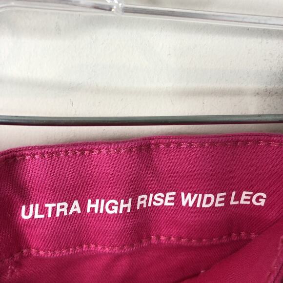 New York & Co. NWT Women's Ultra High Rise Wide Leg Pink Distressed Jeans 18W - Picture 6 of 11